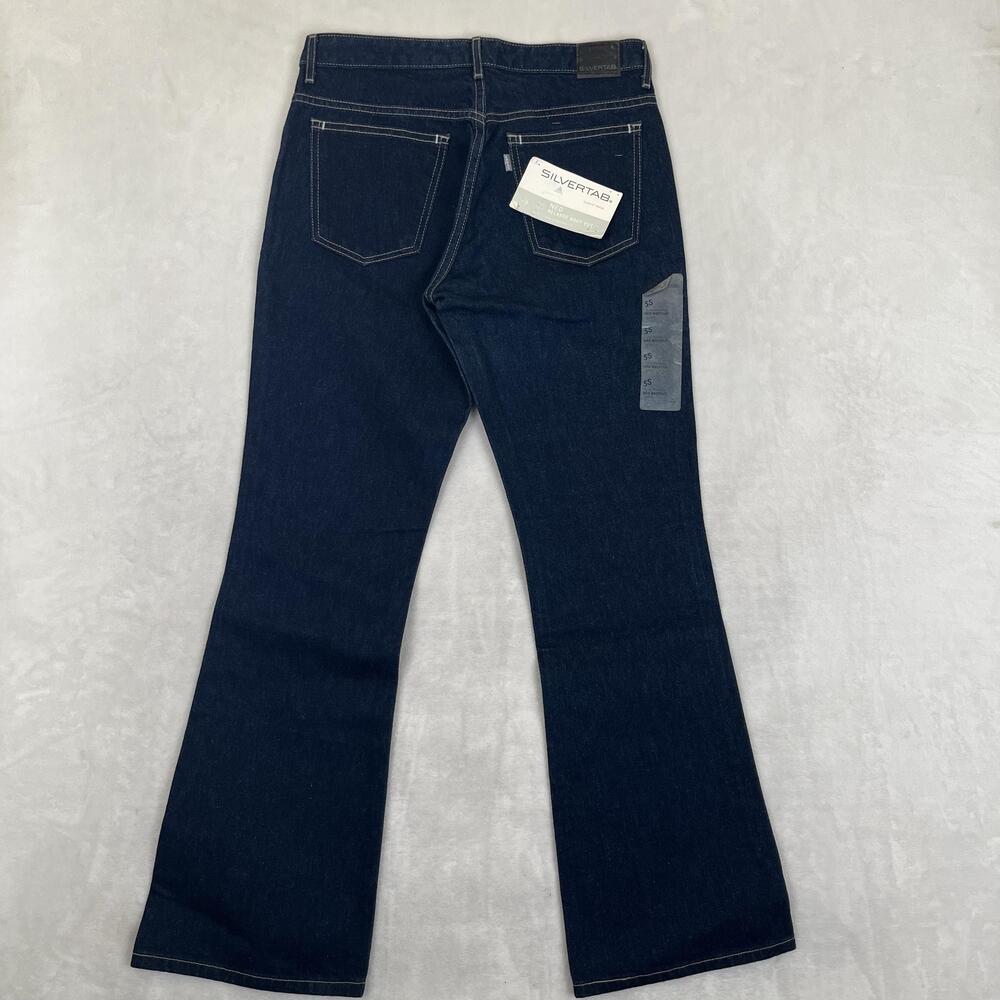 Vintage Levi's SilverTab Neo Bootcut Jeans Womens 5 S Blue Dark Wash Y2K NEW